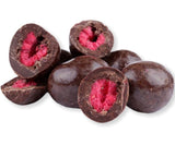Liofilizowane maliny w gorzkiej czekoladzie 100g