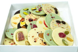 Gift set: chocolate with dried fruit and slices